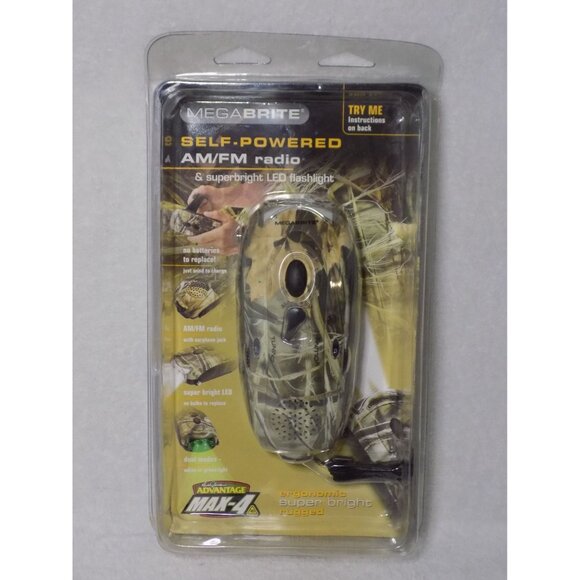 Radio Mega Brite Self Powered AM/FM and Super bright LED CAMO - Picture 3 of 3
